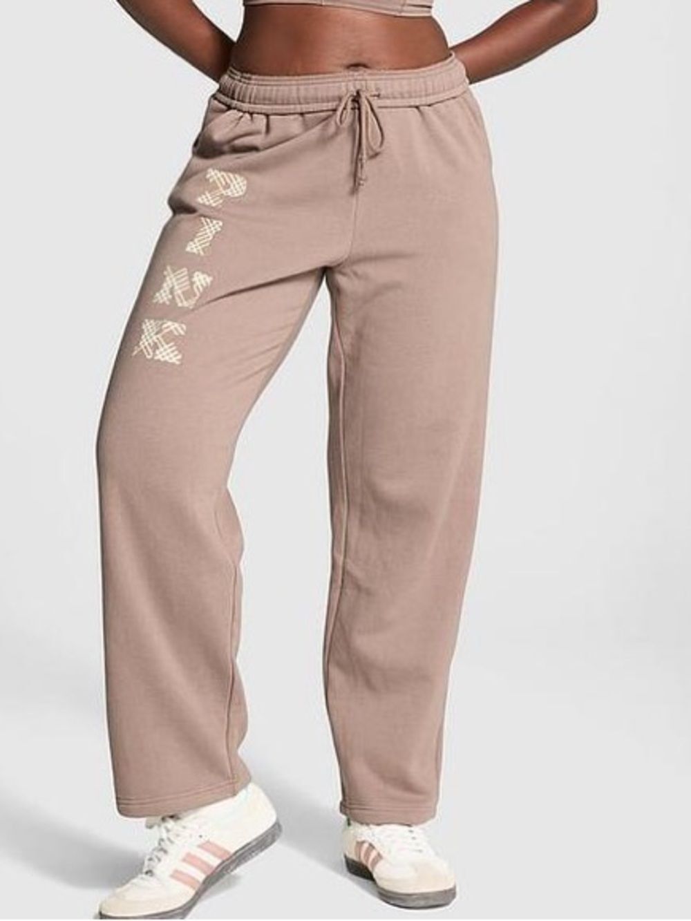 PINK VS IVY FLEECE SWEATPANTS XL